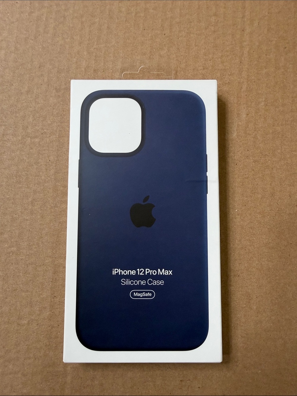 Apple Silicone iPhone 12 Pro Max Case in Deep Blue - MagSafe Compatible